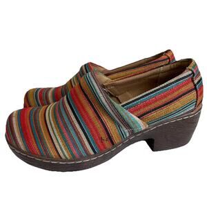 B.O.C. Born Concepts Multicolored Slip On Mule Clogs Shoes Women's US 8.5 M
